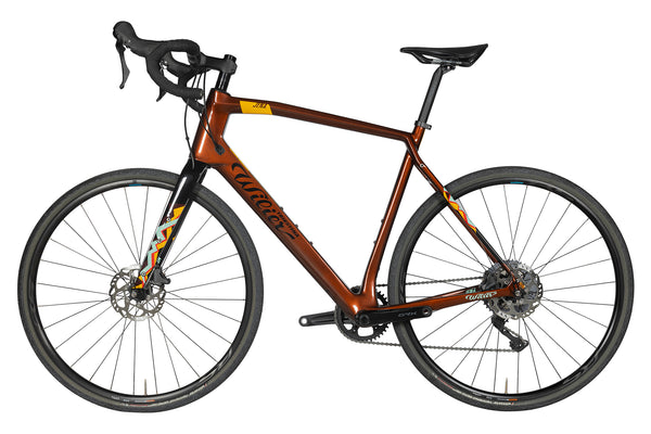 Vue du côté opposé de la chaîne du Wilier Jena GRX RX400 Patterned Bronze