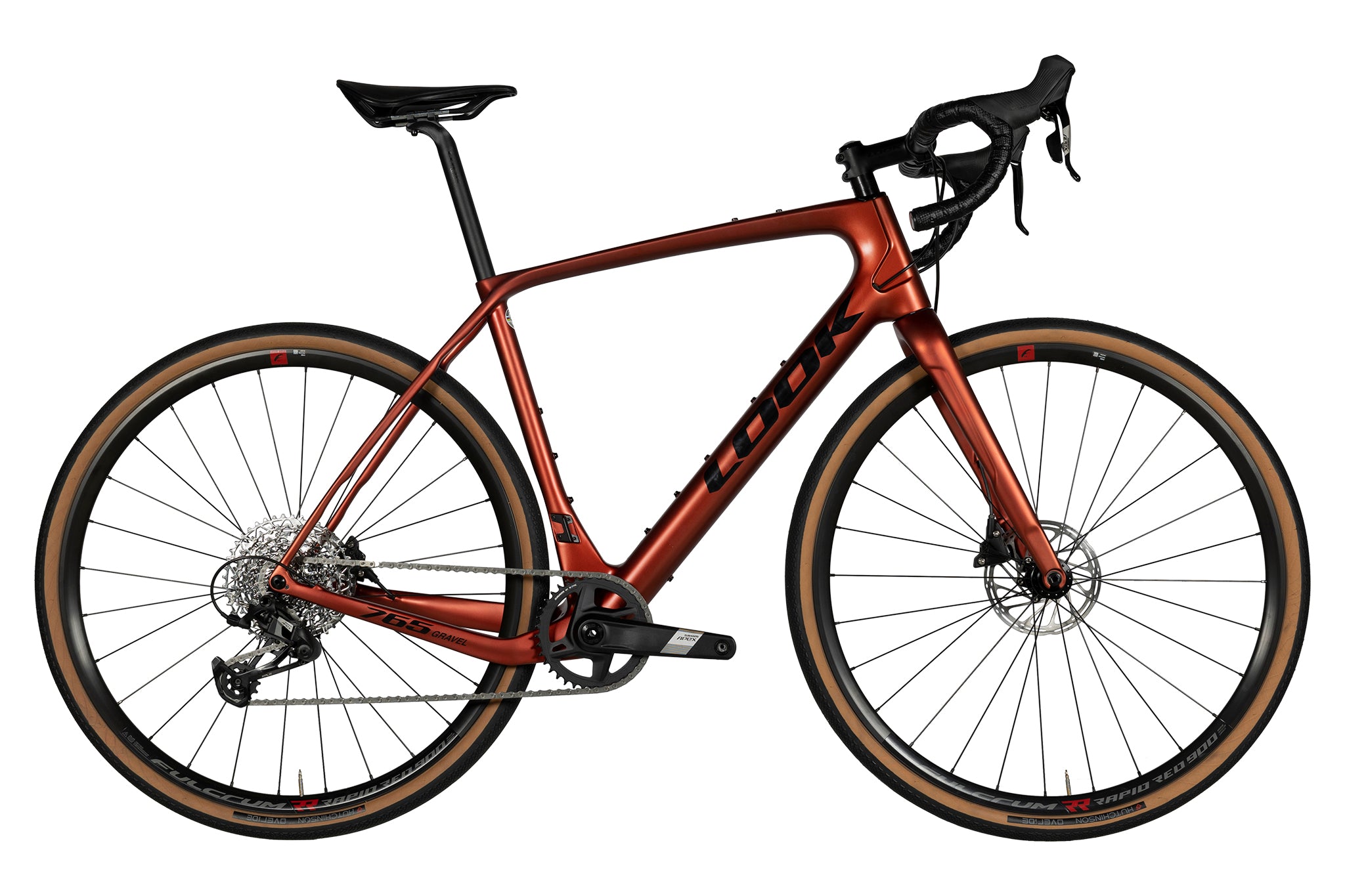 Look 765 Gravel Disc Red Dust Metallic Satin 2024 Medium