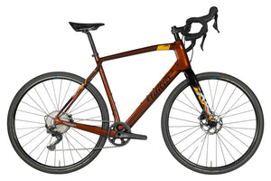 Vue du côté de la chaîne du Wilier Jena GRX RX400 Patterned Bronze