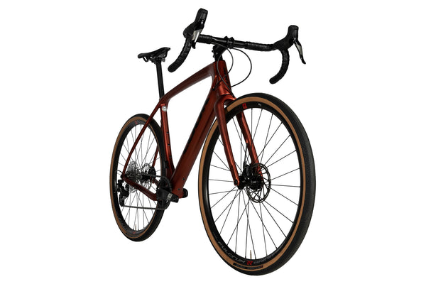 Vue diagonale du Look 765 Gravel Disc Red Dust Metallic Satin Red Dust