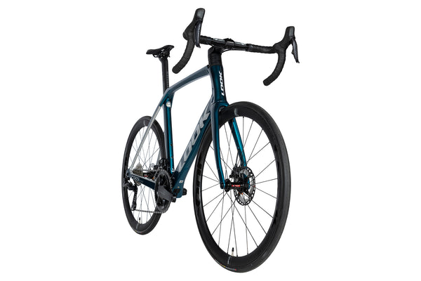 Vue diagonale du Look 795 Blade Disc Blue Ultegra Di2 Blue