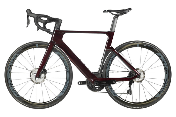 Vue du côté opposé de la chaîne du Orbea Orca Aero M30iLTD Wine Red